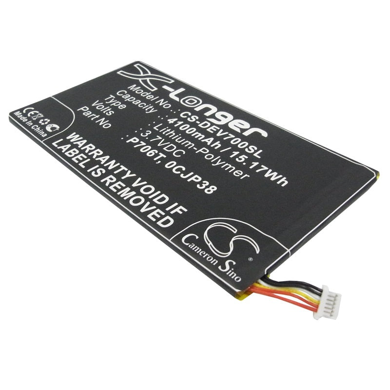 Battery for Battery 0CJP38 for DELL, 7.4V, 4100mAh