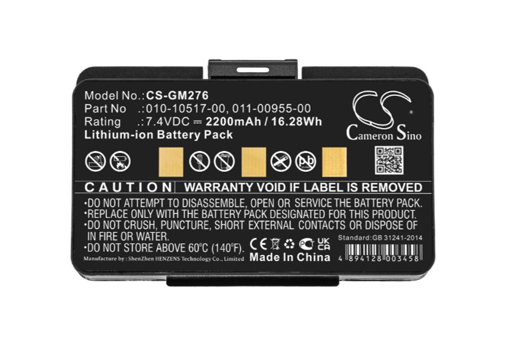 Battery for Garmin 010-10517-00, 010-10517-01 etc.
