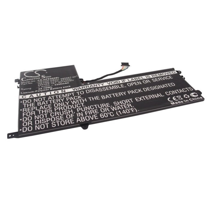Battery for Battery 685368-1B1 for HP, 7.4V, 3350mAh