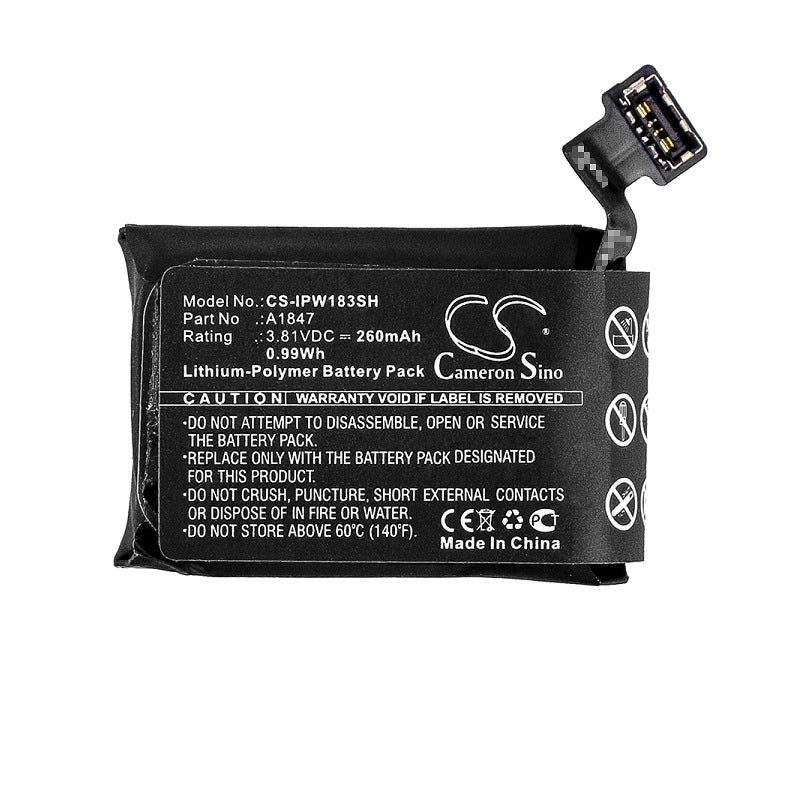 Battery for Apple Watch 3 GPS, 38mm Battery 260 mAh