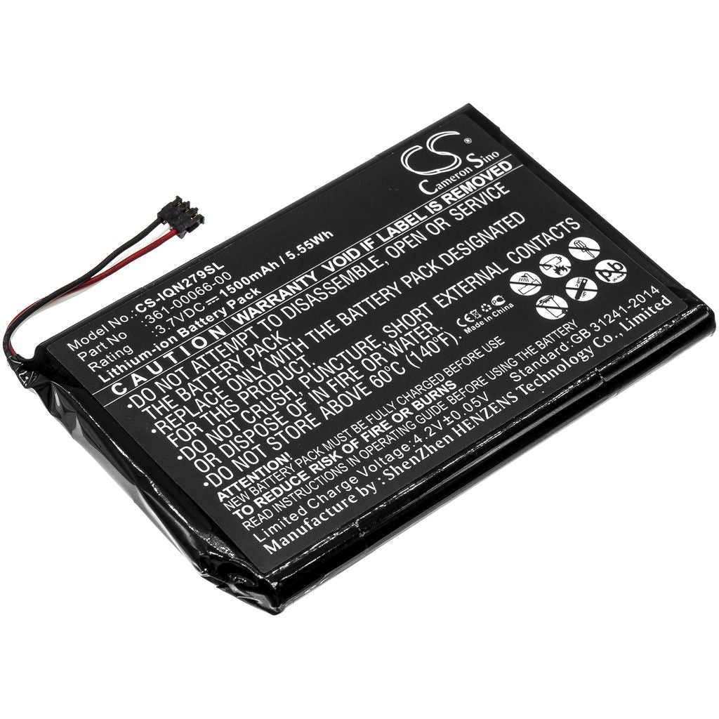 Battery for GPS Battery for  Garmin 361-00066-00, 361-00066-10
