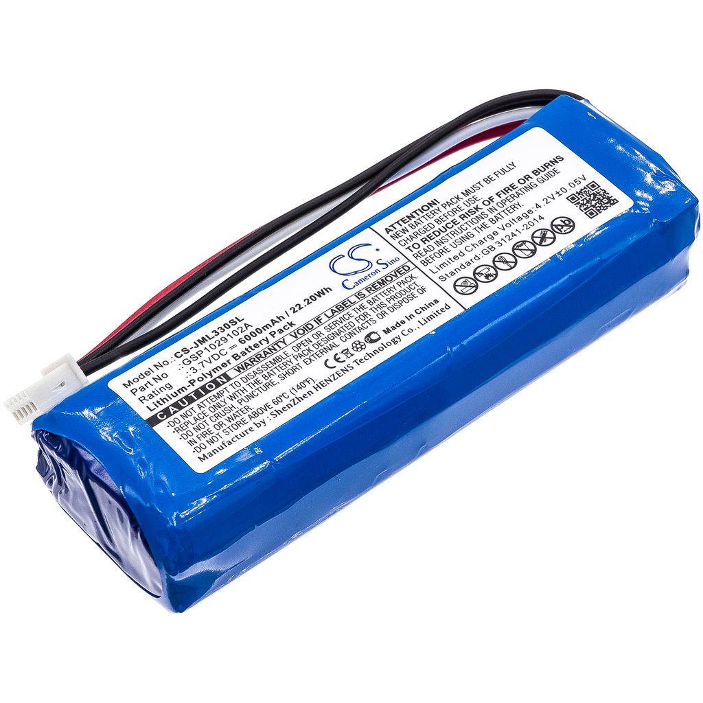 Battery for Battery for JBL GSP1029102A, Charge 3 Speaker 6000mAh, 3.7V