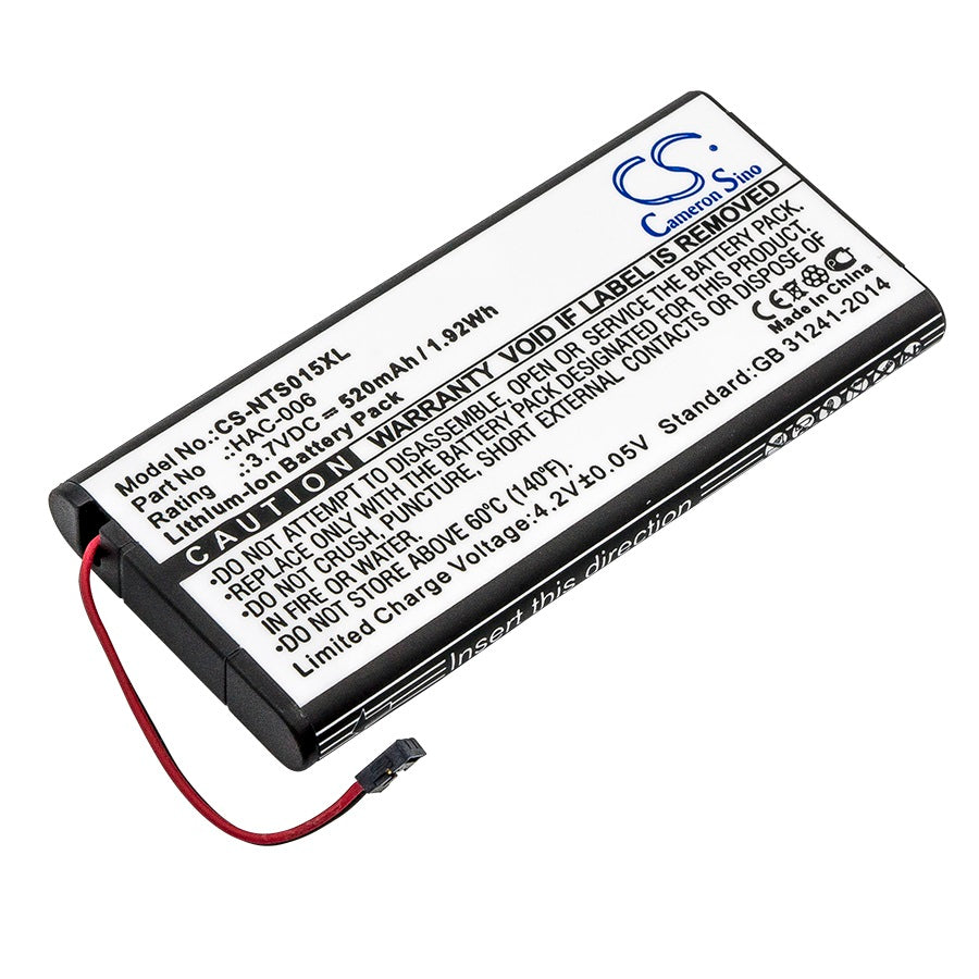 Battery for Nintendo Switch HAC-015 et. al, 520mAh, NTS015XL