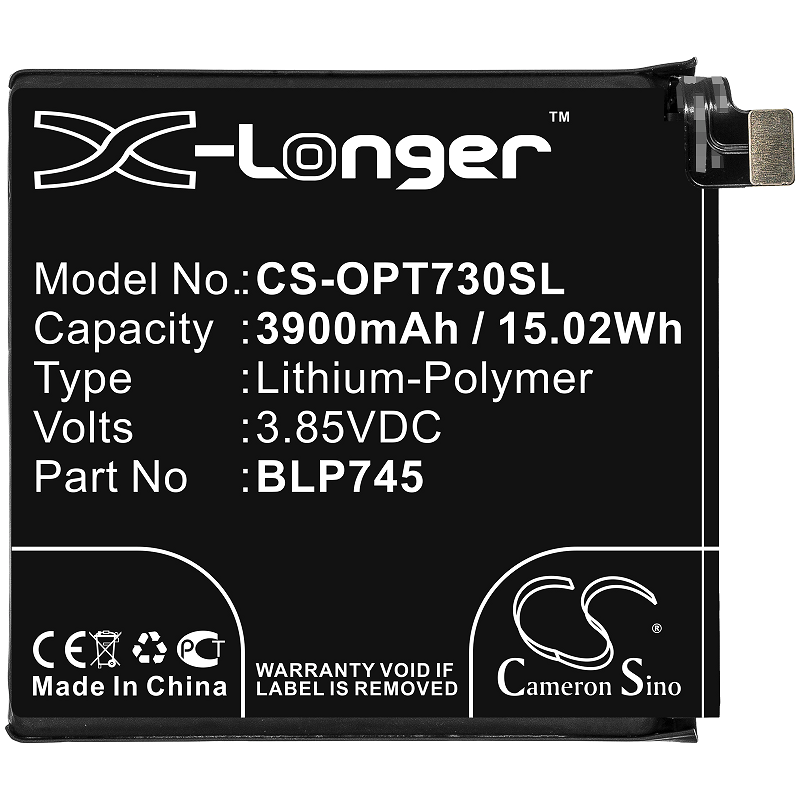 Batteri till OnePlus 7T Pro, 3900mAh, 3.85V