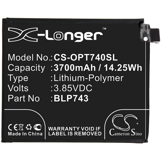 Batteri för OnePlus 7T, 3700mAh, 3.85V