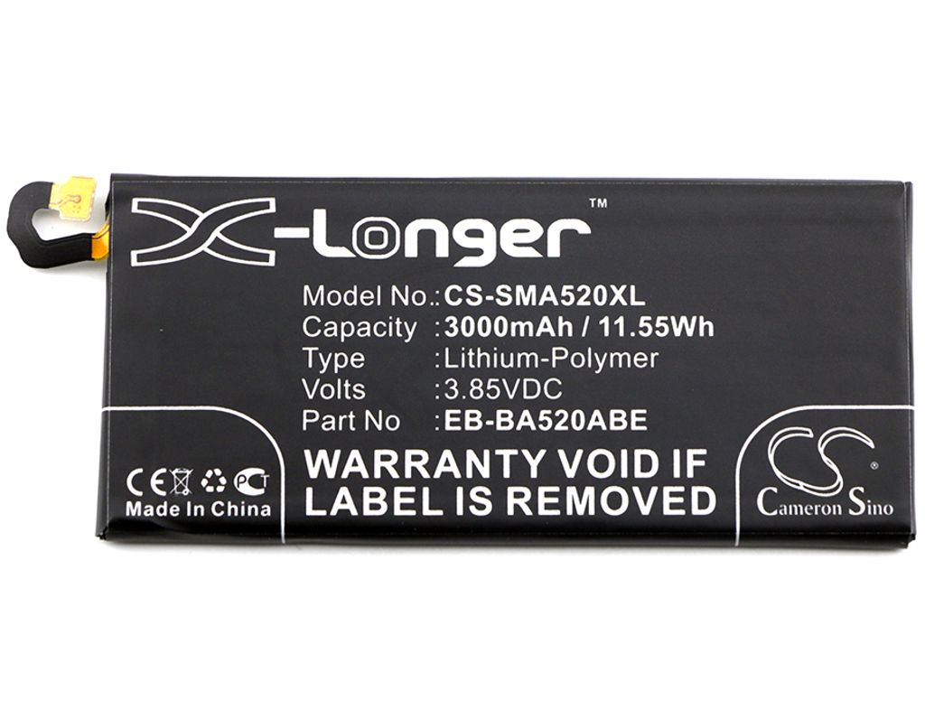 Batteri for Batteri for Samsung Galaxy A5 2017, 3000mAh, 3.85V