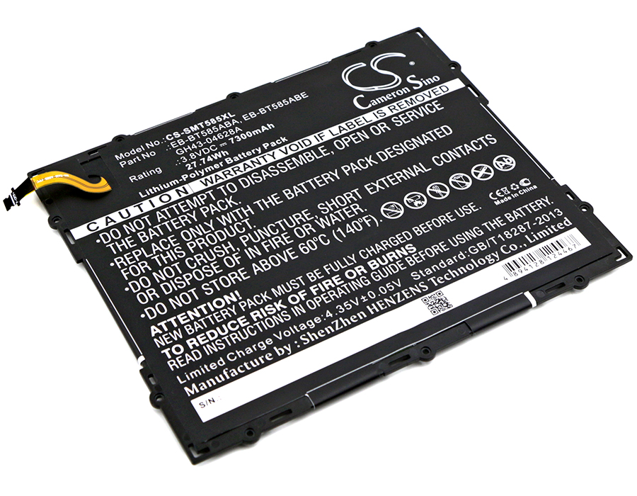 Batteri for Samsung Galaxy Tab A 10.1 2016, 7300mAh, 3.8V