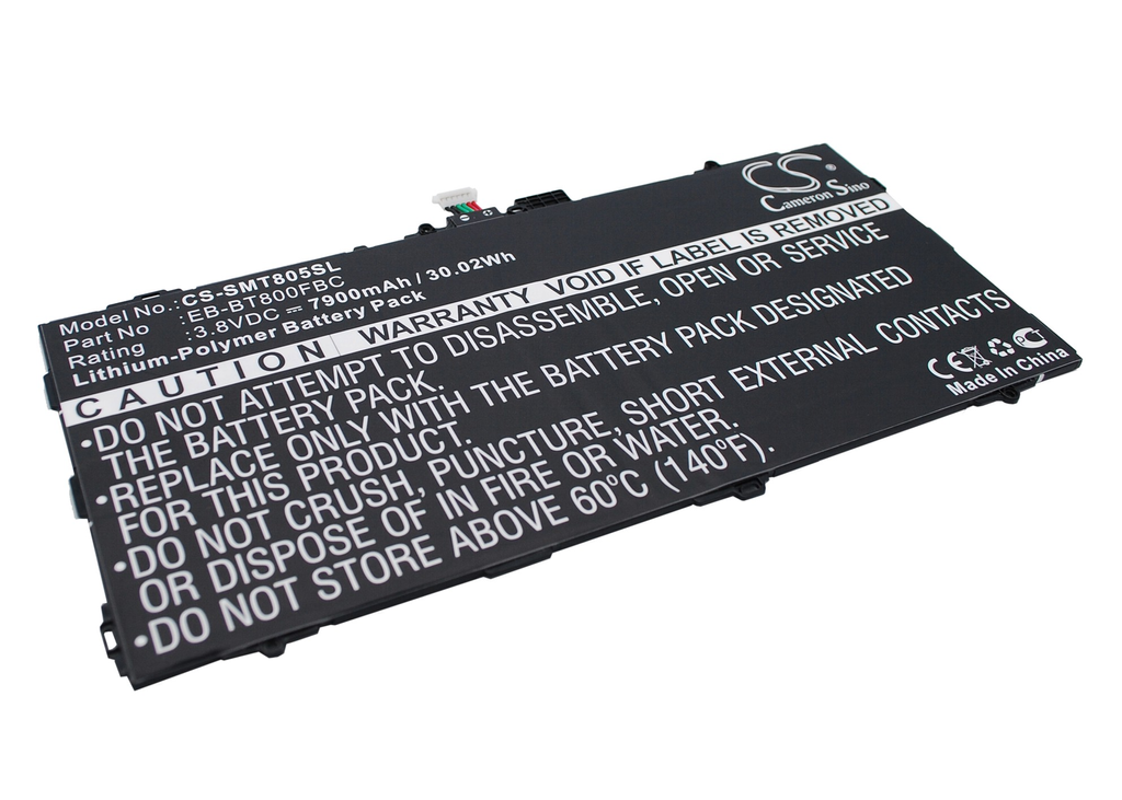 Batteri for Batteri for Samsung Galaxy Tab S 10.5, 7900mAh, 3.8V