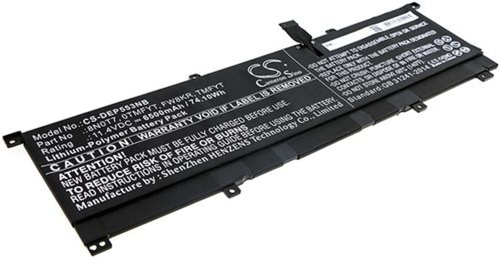 Battery for Dell Precision 5530 2-in-1 etc