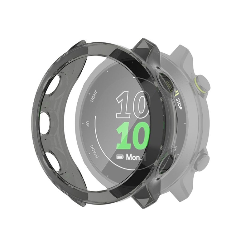 Garmin Forerunner 158 / Forerunner 55 Transparent Skal till Smartklocka i TPU - Svart