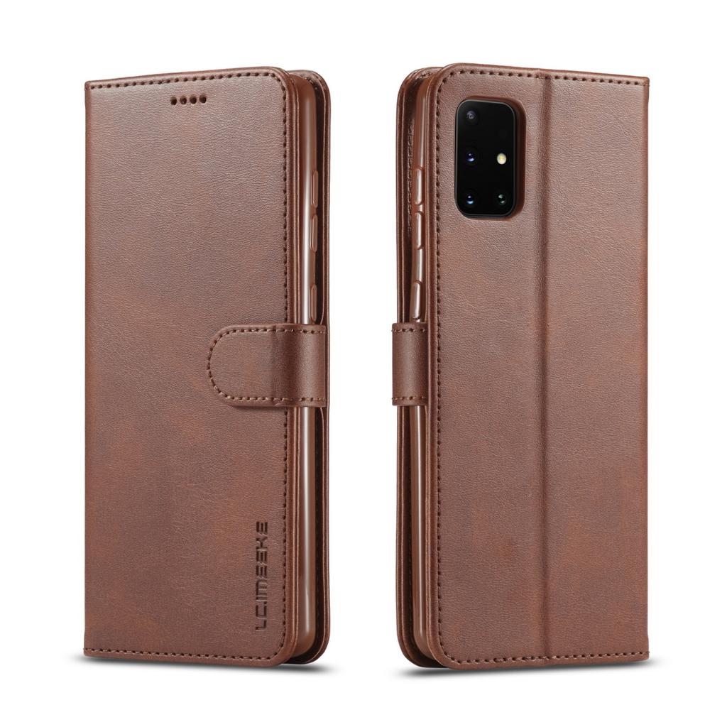 LC.IMEEKE plånboksfodral till Samsung Galaxy A41 – brun