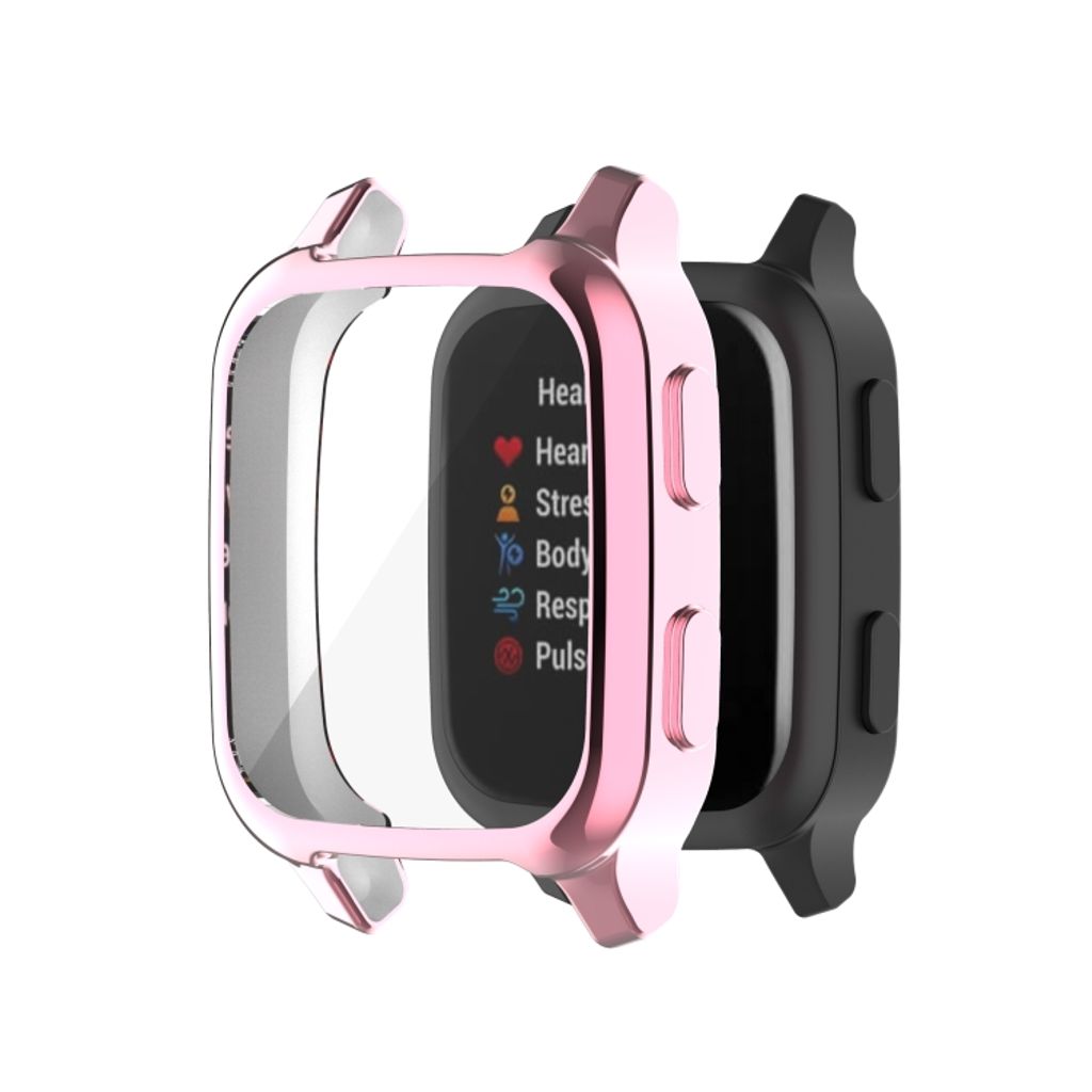 Garmin Venu Sq 2 Skal med Skärmskydd i TPU - Rosa