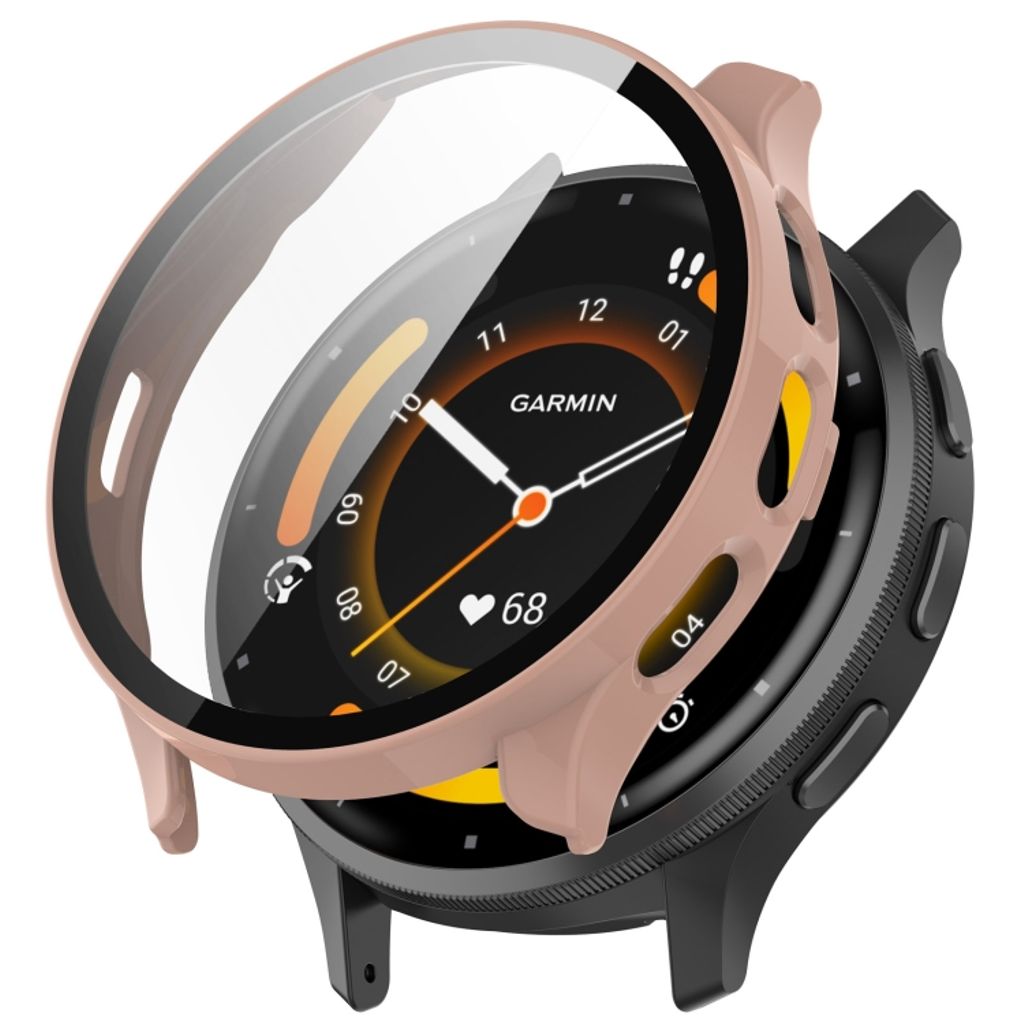 Garmin Venu 3S  Skal med Skärmskydd i PC/tempered glass - Rosa