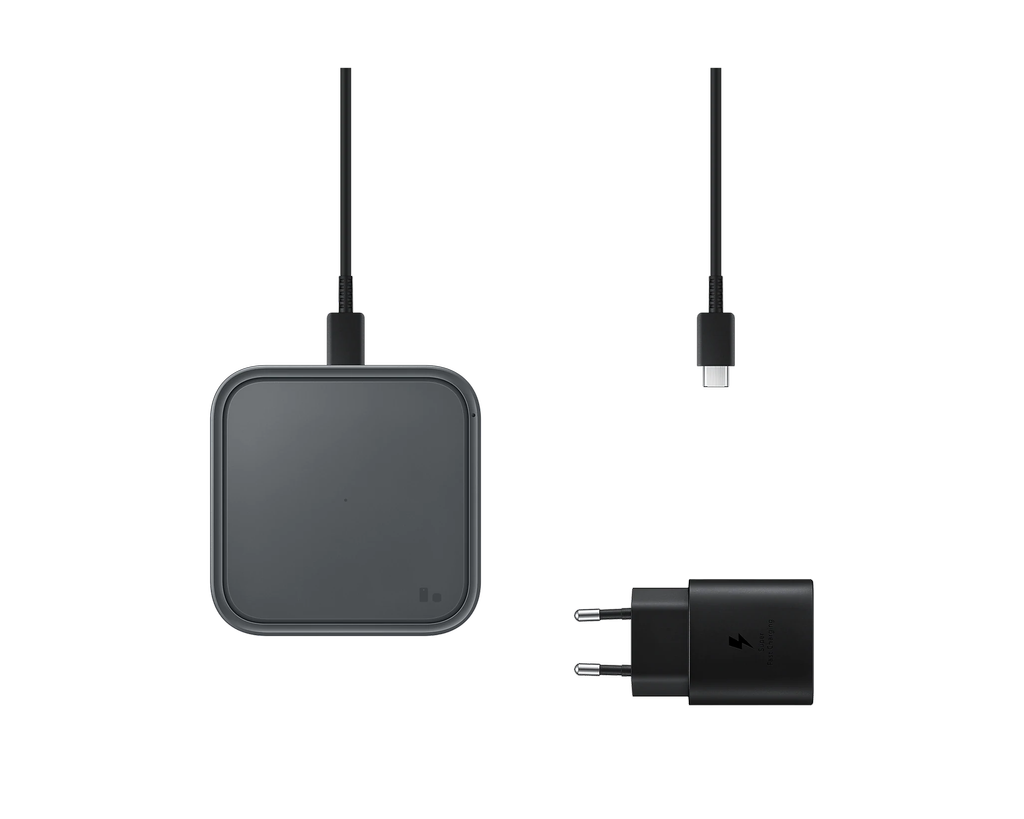 Samsung Wireless Charging Pad with Travel Adapter, 15W – svart