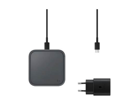 Samsung Wireless Charging Pad with Travel Adapter, 15W – svart