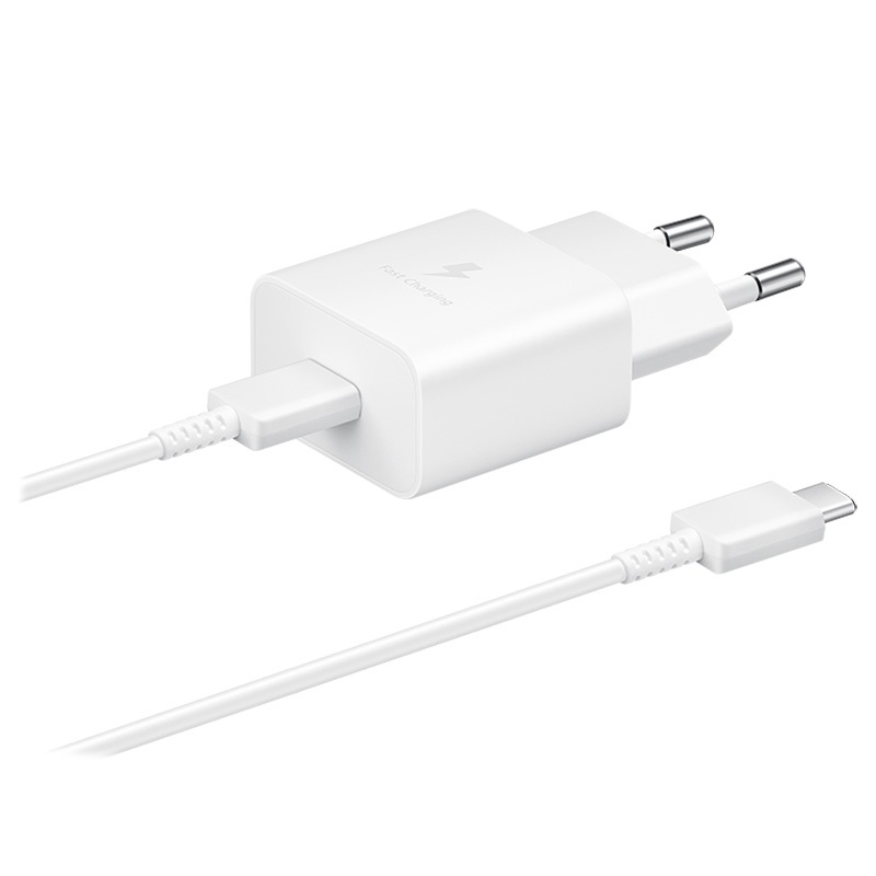 Samsung USB-C Fast Charger & USB-C Cable, 15W – vit