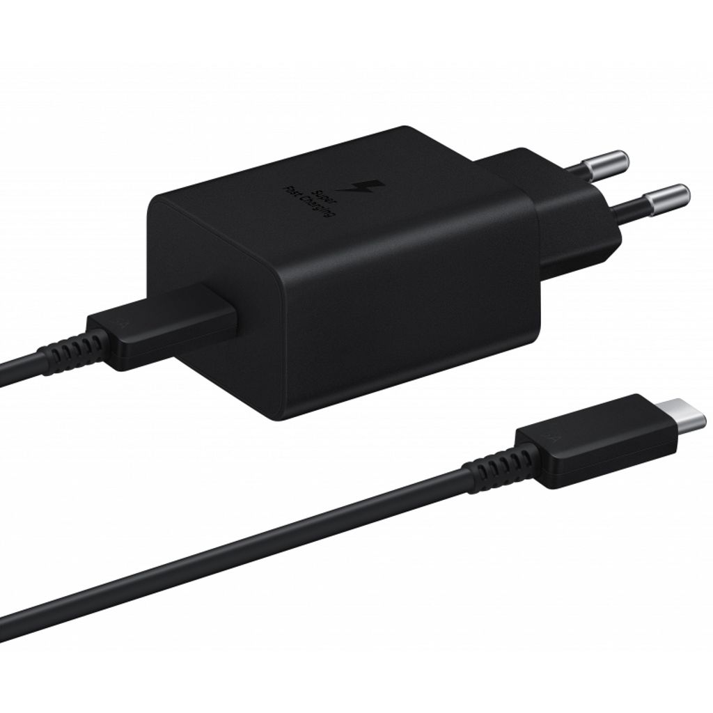 Samsung 45W PD USB-C Fast Charger with USB-C Cable – svart