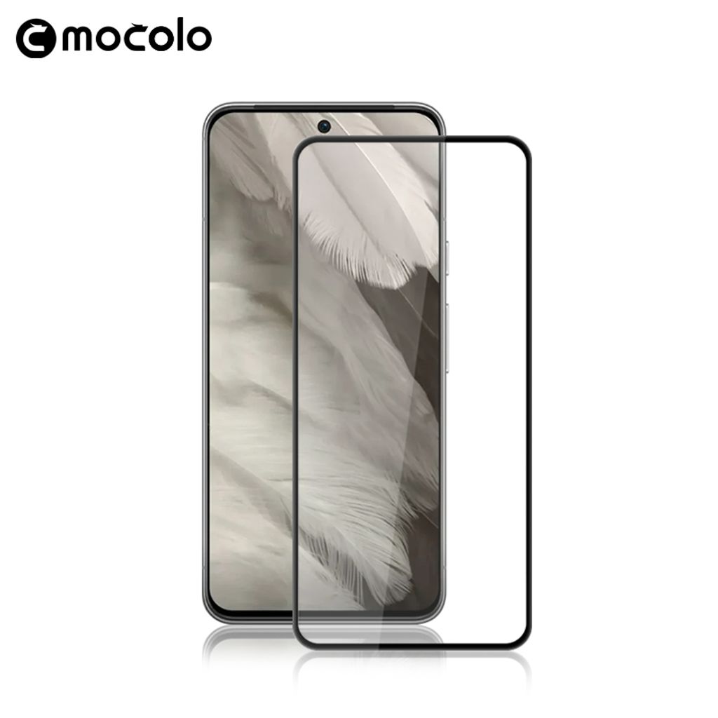 MOCOLO skärmskydd in 2.5D härdat glas till Google Pixel 8 – svart Frame