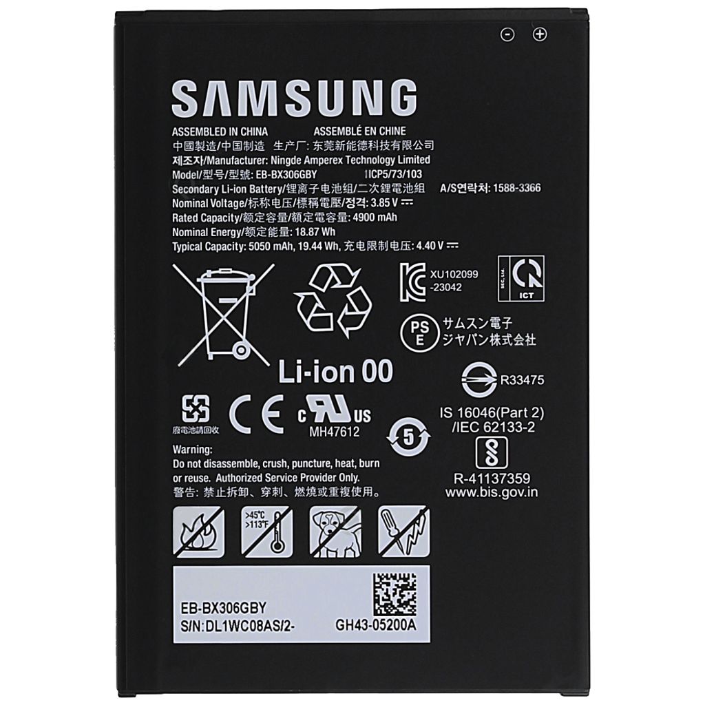 Batteri for Samsung Galaxy Tab Active5/5 Pro Batteri Original EB-BX306GBY