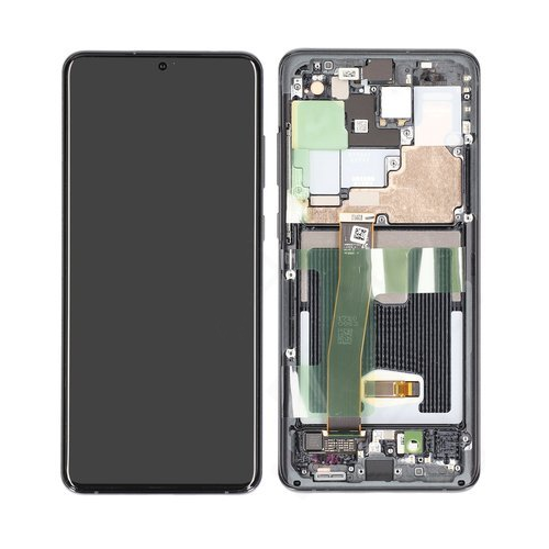 Galaxy S20 Ultra Display Black (No Front Cam)