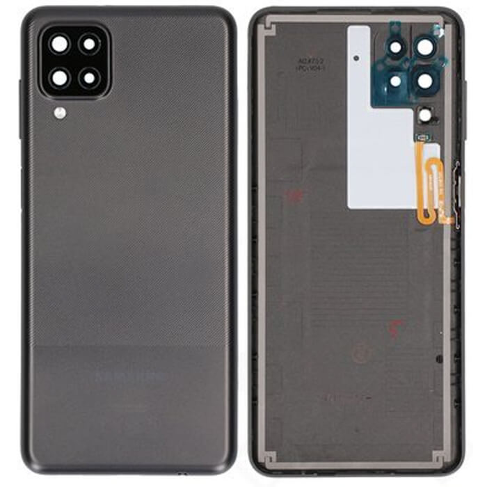 Samsung Galaxy A12 Nacho backside - svart