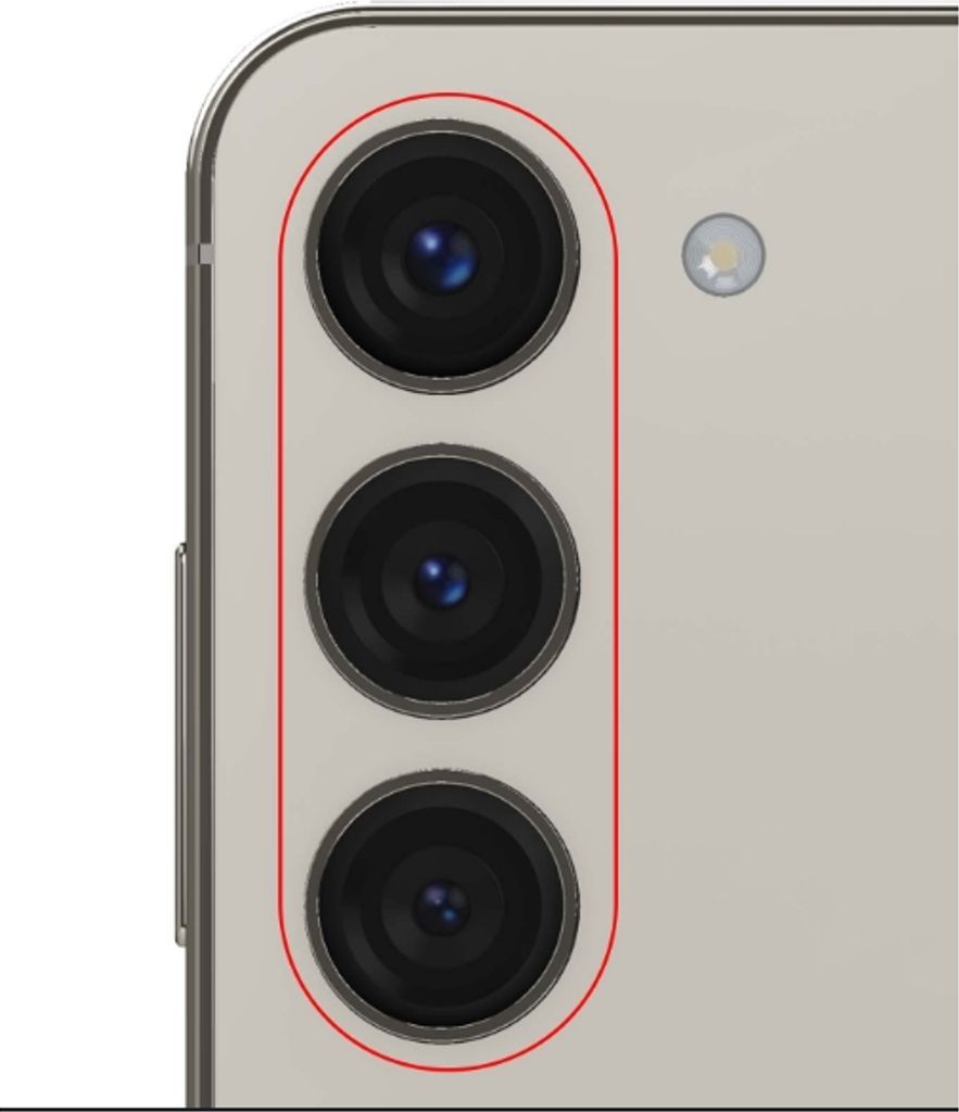 Galaxy S23 Camera Frame Beige