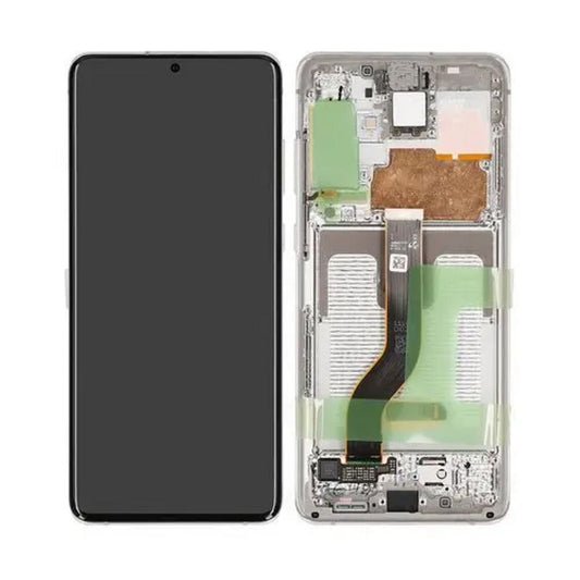Samsung Galaxy S20 Plus 5G LCD-display without Camera - Cloud vit