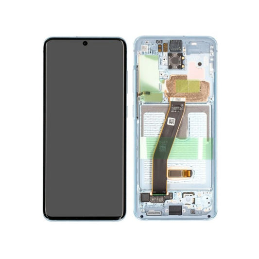 Samsung Galaxy S20 Plus 5G LCD-display without Front Camera - Cloud blå