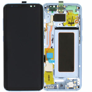 Galaxy S8 display blå