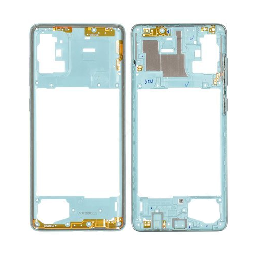 Galaxy A71 Middle Frame Blue