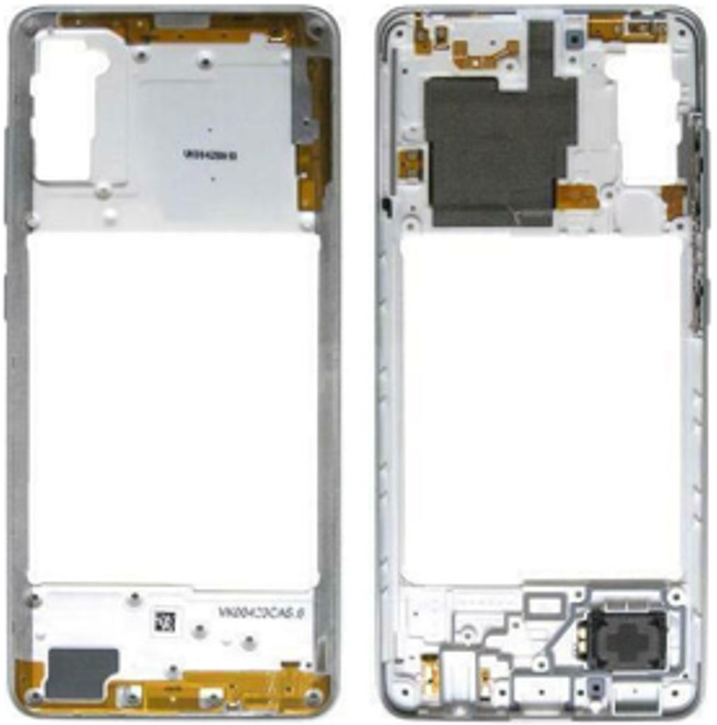 Galaxy A41 Middle Frame White