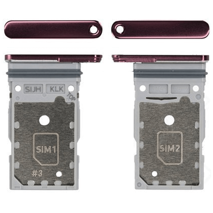 Samsung Galaxy S22 Ultra SIM-korthållare - Burgundy