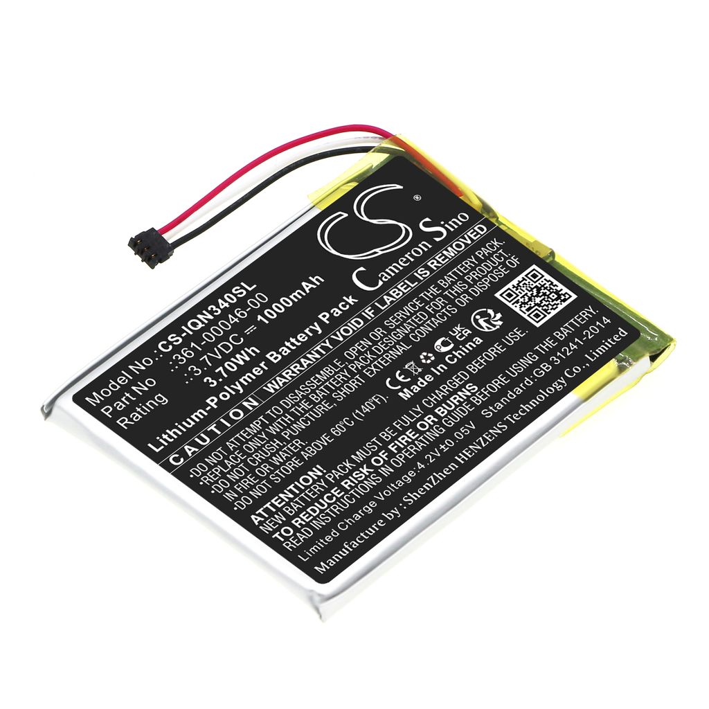 Battery for Garmin Nuvi 3400 etc