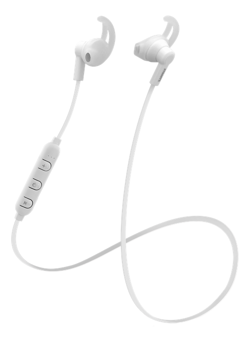 STREETZ Stay-in-ear Bluetooth hörlurar - vit