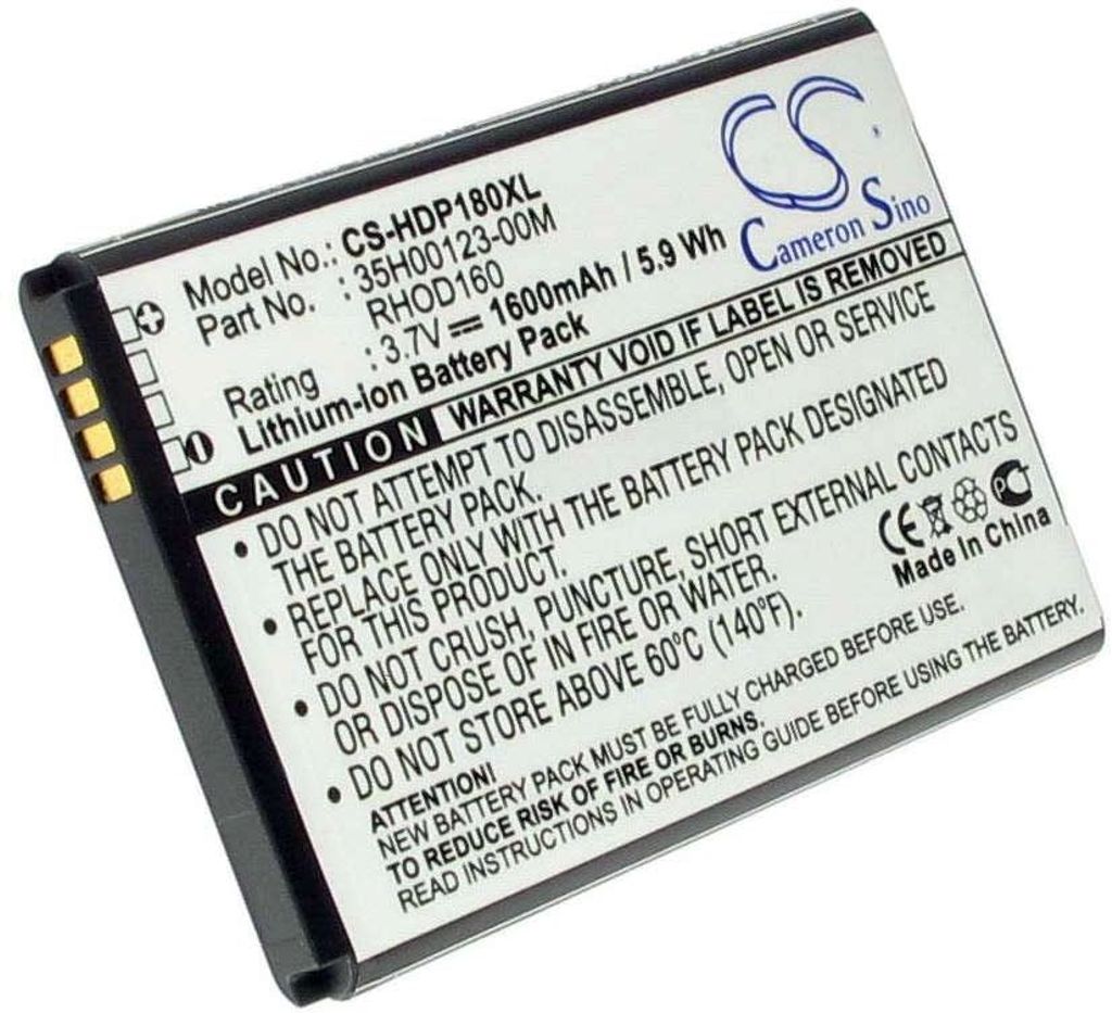 Battery for HTC BA S390 Replacement Battery 1600 mAh