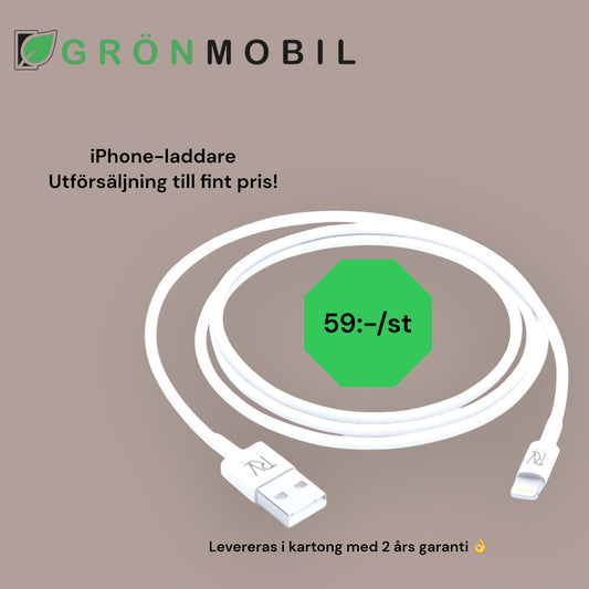 USB-A till Lightning Kabel 1m