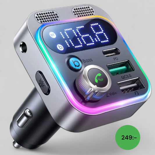 SiGN Bluetooth FM Transmitter & Fast Charger for Car 48W