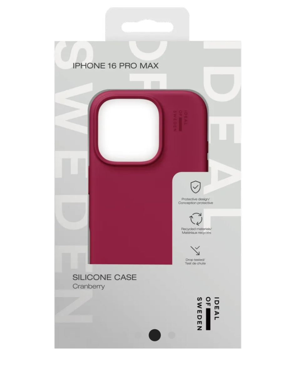 Ideal of Sweden iPhone 16 Pro Max Silicone Case - Cranberry