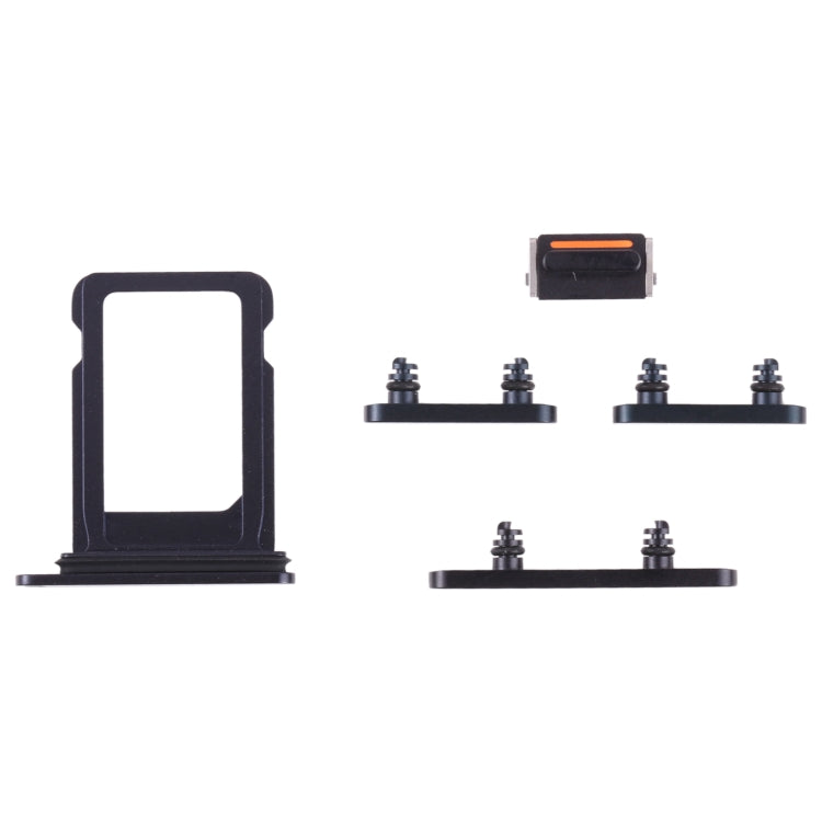 iPhone 13 SIM card holder (Dual) + Side buttons - Black