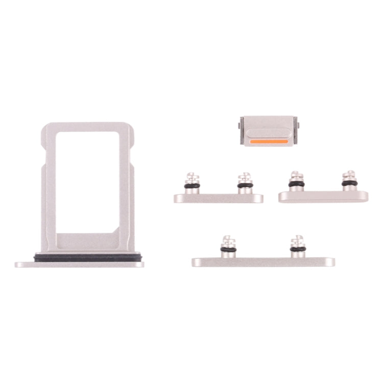 iPhone 13 Sim card holder (Dual) + Side buttons - White
