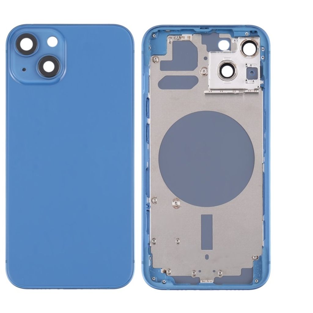 iPhone 13 Back Cover with Small Parts (No Logo) - Blue