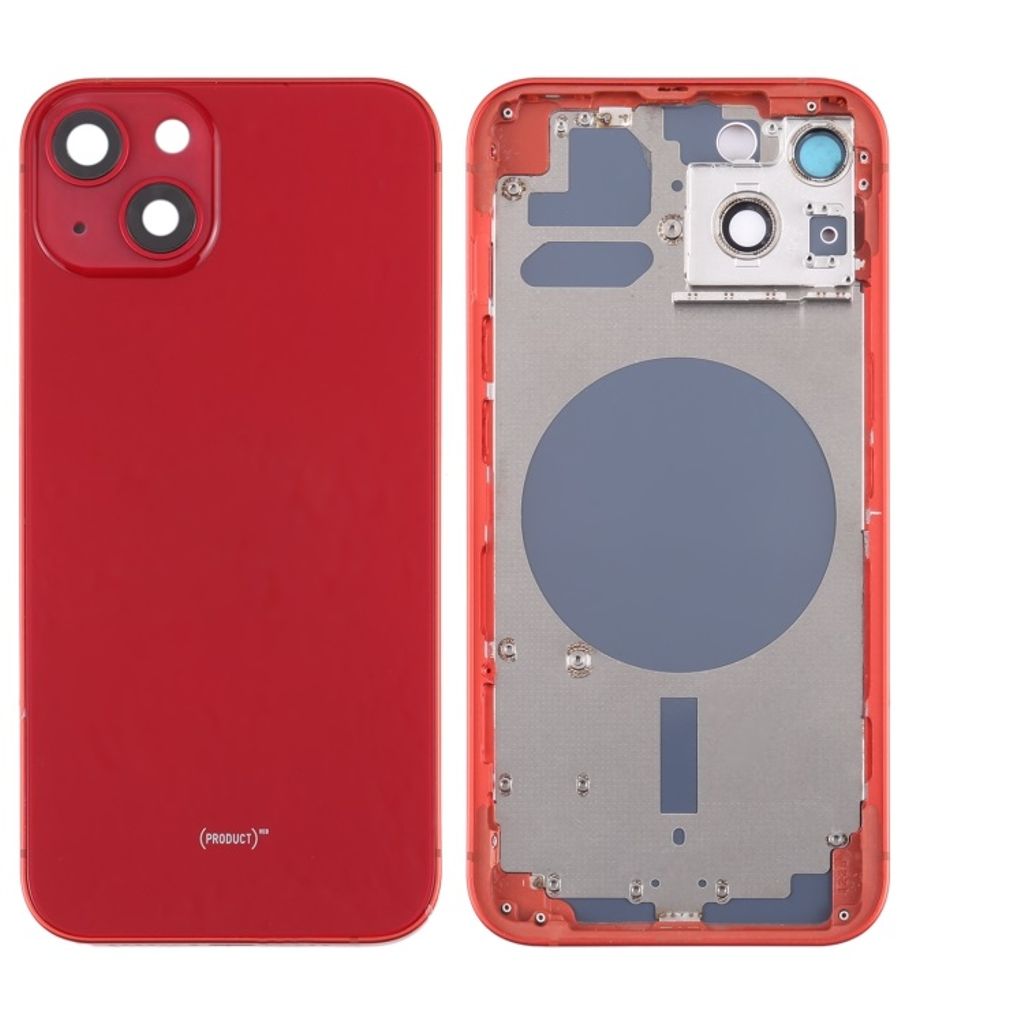 iPhone 13 Back Cover with Small Parts (No Logo) - Red