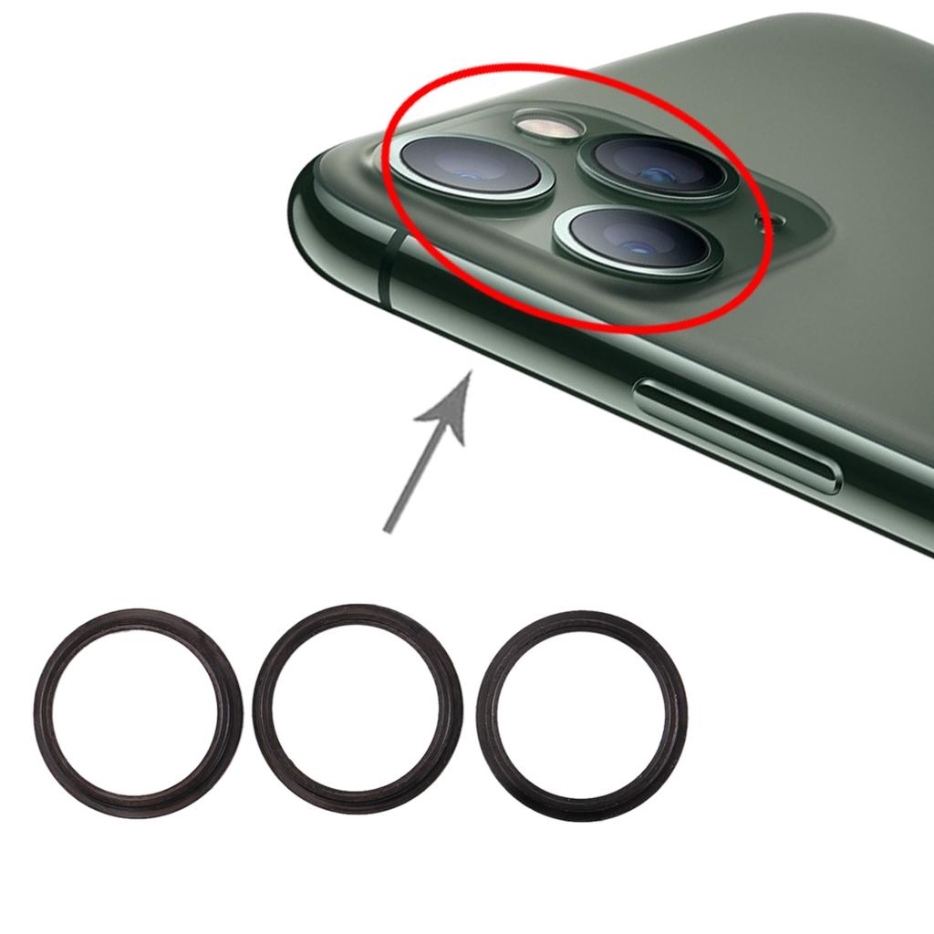IPhone 11 Pro/11 Pro Max Metal Protector Hoop Ring till kamera (3 pcs) – grå