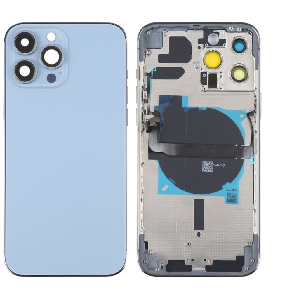 iPhone 13 Pro Max Back Cover with Small Parts (No Logo) - Blue