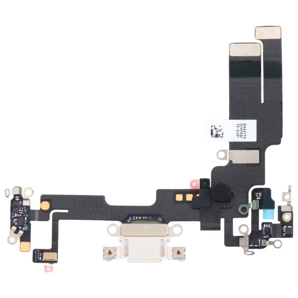 iPhone 14 Charging Port Flex Cable - White
