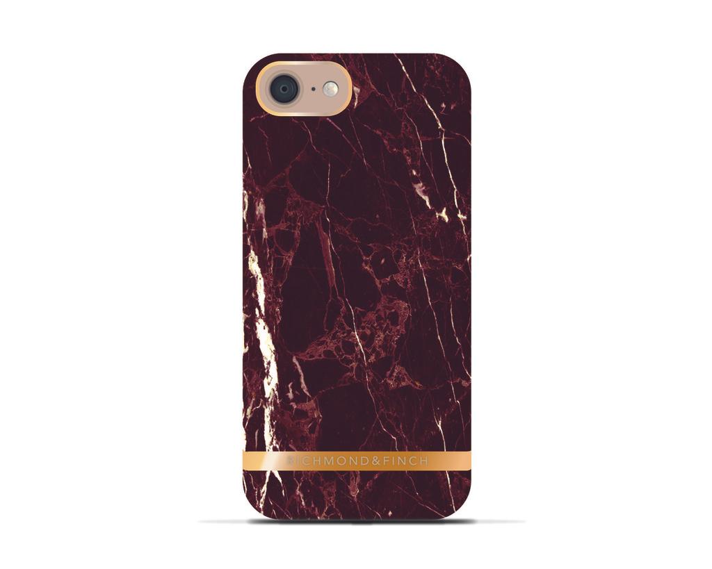 Richmond & Finch skal for iPhone 6/6S – Marble Glossy röd