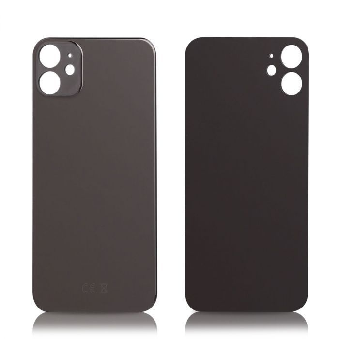 IPhone 11 bakglas without logo High Quality Space grå