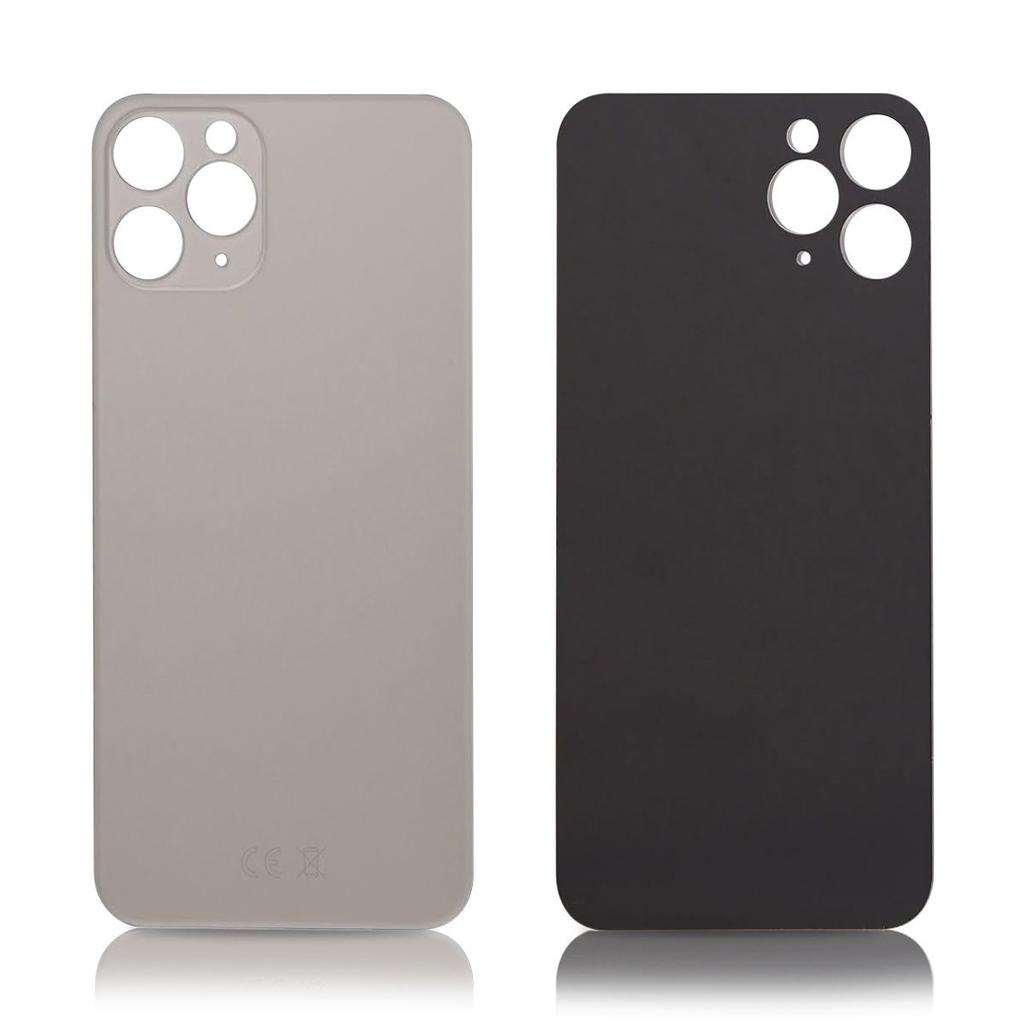 IPhone 11 Pro bakglas without logo High Quality silver