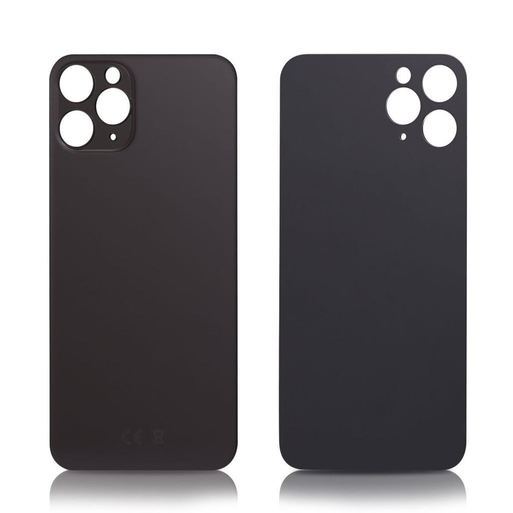 IPhone 11 Pro Max bakglas without logo High Quality Space grå