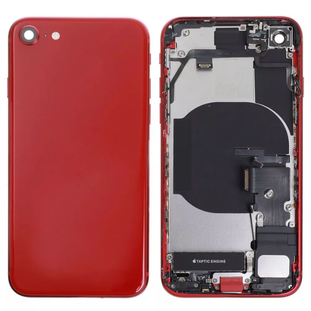 iPhone SE 2022 Housing with small parts Original Pulled - Red